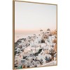 Amanti Art Dreamy Sunset Oia Santorini by Bella Eve Canvas Wall Art Print Framed - 2 of 4
