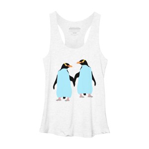Adult Design By Humans Pride Penguins Holding Hands By mailboxdisco Racerback Tank Top - 1 of 2