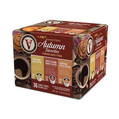 Victor Allen's Coffee Autumn Favorites Variety Pack, Medium Roast, 36 ...