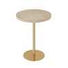 Fiona Gold Stone Side Table - 4 of 4
