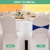Unique Bargains Polyester Strong Stretchability Wedding Party Chair Sashes 100 Pcs - 4 of 4