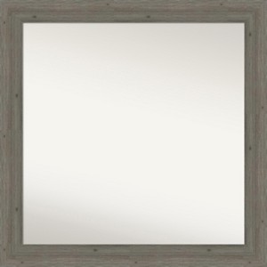 Amanti Art Fencepost Narrow Non-Beveled Wood Bathroom Wall Mirror - 1 of 4