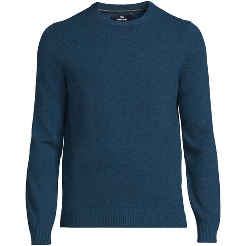 Lands' End Men's Fine Gauge Cashmere Sweater - X Large - Navy Sea