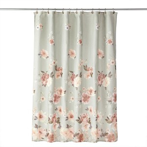 SKL Home Holland Floral Shower Curtain - Sage 70x72 - 1 of 3