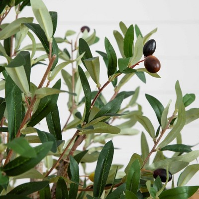 Mediterranean Bliss 29" Faux Olive Tree in Pot