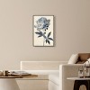 Art Remedy Delicate Blue Flower Minimalistic Botanical and Floral Art Prints Framed - 2 of 4