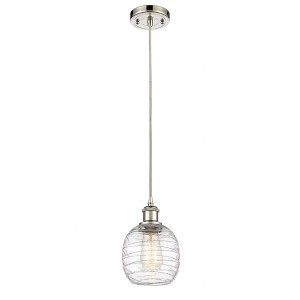 Belfast - 1 Light Cord Hung Mini Pendant In Industrial Style-9 Inches Tall and 6 Inches Wide - 1 of 1