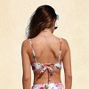 Women's Floral Print Lace Trim Underwire Tie-Back Bikini Top - Cupshe - 4 of 4