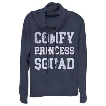 Juniors Womens Ralph Breaks the Internet Comfy Princess Squad Cowl Neck Sweatshirt