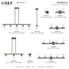 Livex Lighting Munich 5 - Light Chandelier in  Black Chrome - 3 of 4
