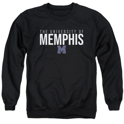 University of Memphis Official Stacked Adult Crewneck Sweatshirt