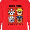 Boys' - Paw Patrol - Let's Roll Marshall Rubble Chase Everest Long Sleeve Graphic T-Shirt - 2 of 4