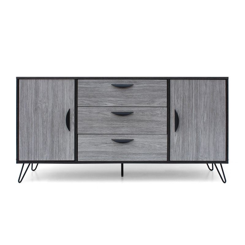 Sincere Mid Century Modern Multipurpose Cabinet Sonoma Gray - Christopher Knight Home, 1 of 6