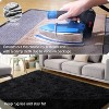 LOVEVOOK Large Area Rugs for Living Room Bedroom, 10x14 Feet Black Fluffy Shag Rugs, Modern Indoor Floor Carpet for Home Decor Aesthetic - 3 of 4