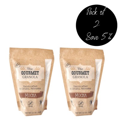 The Gourmet Granola 12 oz Mocha Granola Gluten, Dairy, & Soy Free - Pack of 2