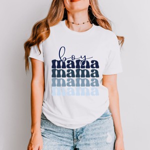 Simply Sage Market Boy Mama Stacked Colorful Short Sleeve Tee - 1 of 4