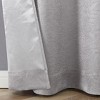 Set of 2 Leeds Floral Leaves Embossed Light Filtering Grommet Top Window Curtain Panels - Kate Aurora - 4 of 4