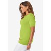 Jessica London Women's Plus Size Fine Gauge Crewneck Shell - 4 of 4