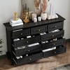 Modern 9-Drawer Dresser: Stylish Storage Solution Chest Wood Dresser  Storage Cabinet for Bedroom - 2 of 4