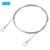Unique Bargains Stainless Steel Light Outdoor Travel Luggage Safety Locking Cables 0.2" ID Eyelets - 3 of 4