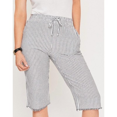 Women's Stroll On The Beach Linen Capri - Petite - YMI