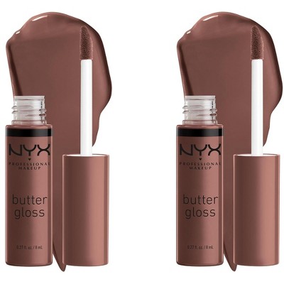 NYX Butter Gloss - BLG17 Ginger Snap (PACK OF 2) (Chocolate Brown)