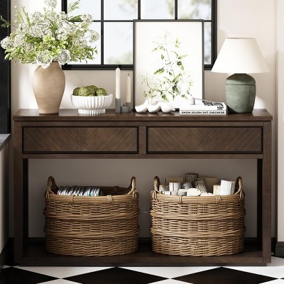 Donsole Table With Drawers,Console Table Contemporary,Console Table Storage,Console Table Entrance,Rectangle Console Table -Maison Boucle