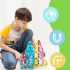 PICASSO-TILES Magnetic Tiles For Kids, Travel Size 48PCS Construction STEM Building Blocks Educational Toy - 4 of 4