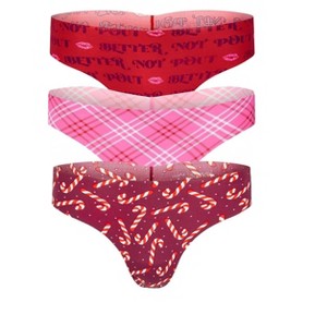 Adore Me Women's Francine Invisible Pack Thong Panty - 1 of 4