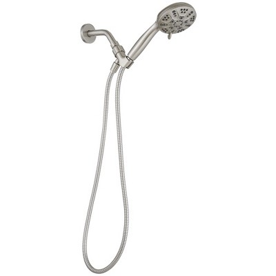 Wall Mount Handheld Shower Head 1.8 GPM Extra Long Stainless Steel Hose and Adjustable Bracket