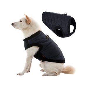 Gooby Fashion Vest Dog Jacket Black, Large - 1 of 1