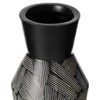 Uniquewise Timeless Flower-Inspired Ceramic Vase - Unique White Round Table Decor for Entryway, Dining Room, Living Room - 3 of 4