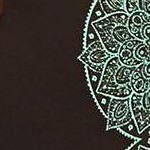 blue ombre lace print