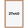 PosterPalooza | Classic Brown Picture Frame - UV Acrylic, Foam Board Backing, Hanging Hardware - 2 of 4