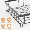 LunaLulinlk 2-tier dish drying rack with draining board for kitchen countertops - 4 of 4