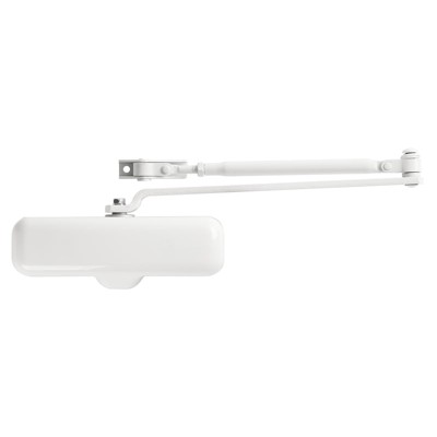 BRINKS COMMERCIAL - Brinks Residential White Steel Hydraulic Adjustable Door Closer : Brinks