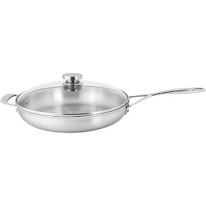 Demeyere Essential 5-ply 12.5-inch Stainless Steel Fry Pan with Lid - 1 of 4