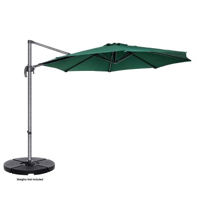 Nature Spring 10' Offset Swivel Patio Umbrella - Green