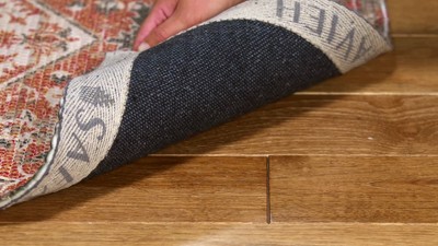 Handmade Cotton Chic Boho Red & Beige 4' x 6' Area Rug