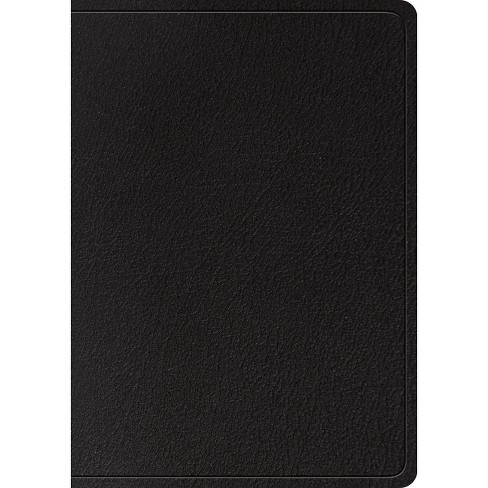 Esv Study Bible, Large Print (black, Indexed) - (leather Bound) : Target