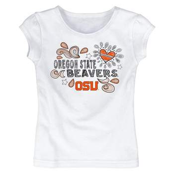 NCAA Oregon State Beavers Toddler Girls' White T-Shirt