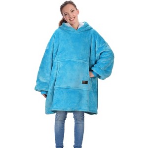 Catalonia Oversized Wearable Blanket Hoodie Sweatshirt for Kid Girl Boy,  Fleece Cozy Hooded Pullover for 7-16 yr Teen Youth Kid, Christmas Gift Idea - 1 of 4