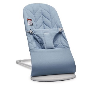 BabyBjörn Bouncer Bliss Petal Quilt Woven, Blue - 1 of 3