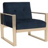 Vasco Accent Chair - FOX6290 - Navy - Safavieh Couture - 3 of 4