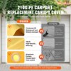 VEVOR Carport Replacement Canopy Cover 10 x 20 ft, Garage Top Tent Shelter Tarp Heavy-Duty Waterproof, Yellow (Only Top Cover, Frame Not Include) - 3 of 4