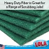 LOLA Products Pot Brite Scouring Fiber Pad, Nylon & Polyester Scrub Pad, Heavy Duty 4" x 6" Cleaning Pads, Removes Grease & Baked-On Foods, 36 Pack - 2 of 4