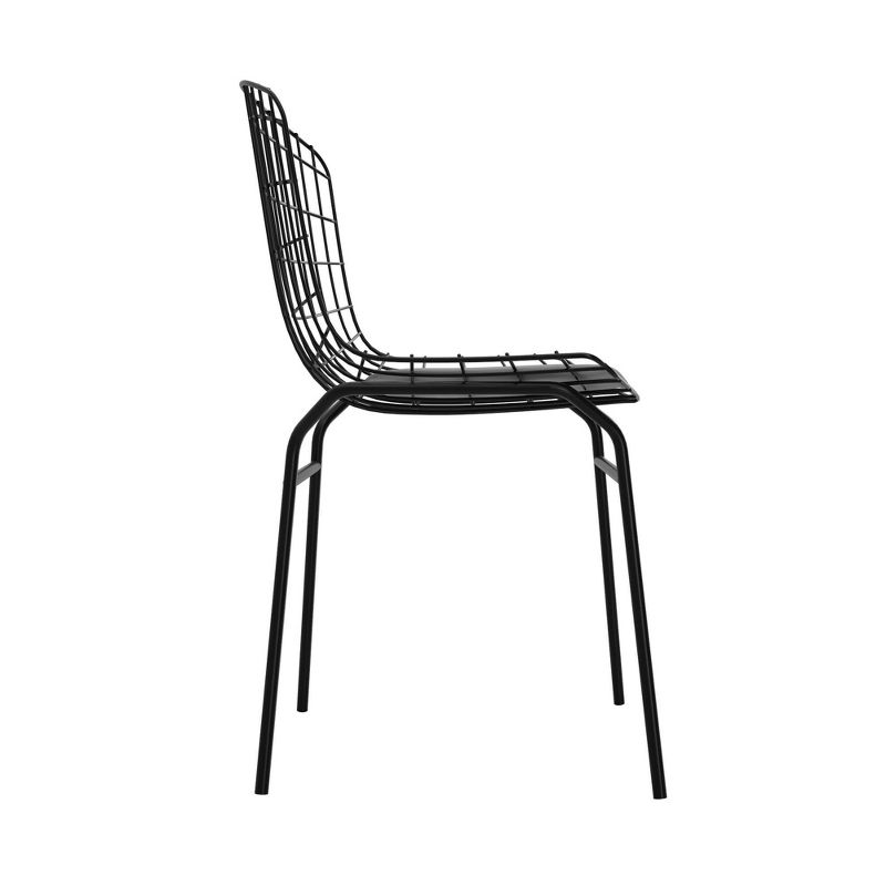 Madeline Metal Chair with Seat Cushion - Manhattan Comfort, 6 of 8