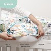 The Peanutshell Baby Crib Bedding Set for Boys - 3 Pieces - Dino Fitted Crib Sheet and Plush Baby Blanket Set with Checkered Dust Ruffle - Dinosaur - 3 of 4