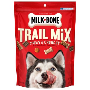 Milk-Bone Treats Bone Trail Mix Beef & Sweet Potato Dog Treats -9oz - 1 of 4