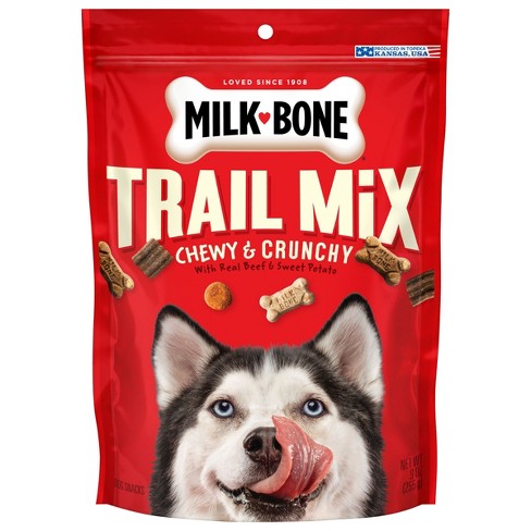 Milk bone Treats Bone Trail Mix Beef Sweet Potato Dog Treats